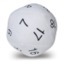 Jumbo D20 Dice Plush in White with Black Numbering